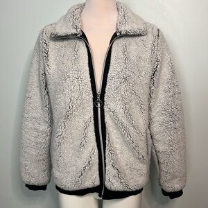 LUHTA Cozy Sherpa Zip-Up Jacket Size M